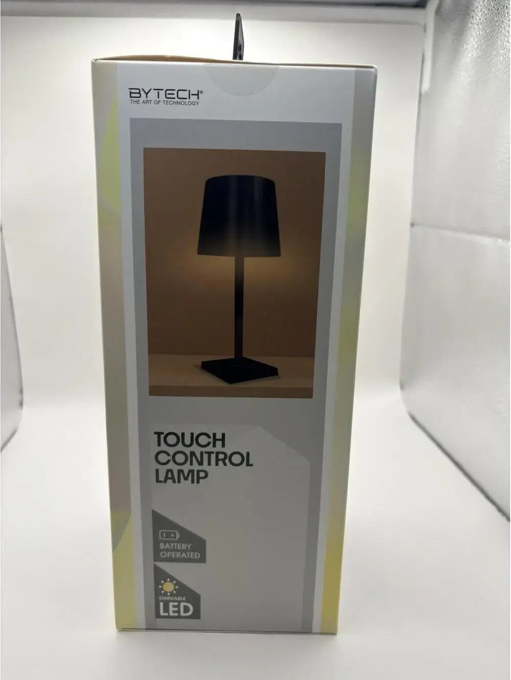 LED Battery Powered Table Lamp, Black -Battery Operated LED Light PORTABLE LAMP